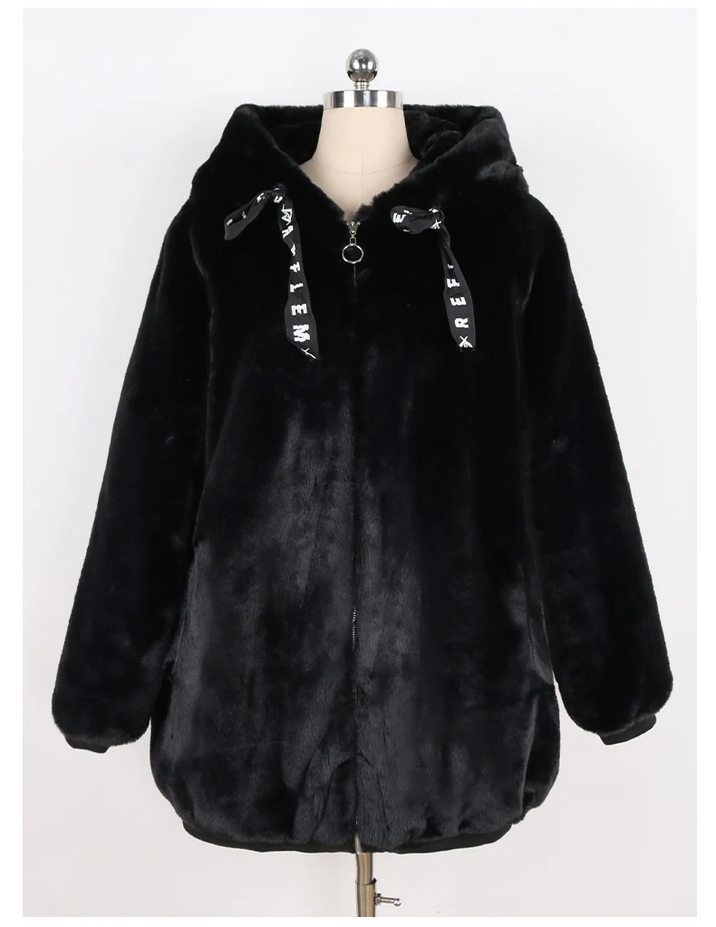 Autumn and Winter Kawaii Soft Thick Warm Faux Fur Coat