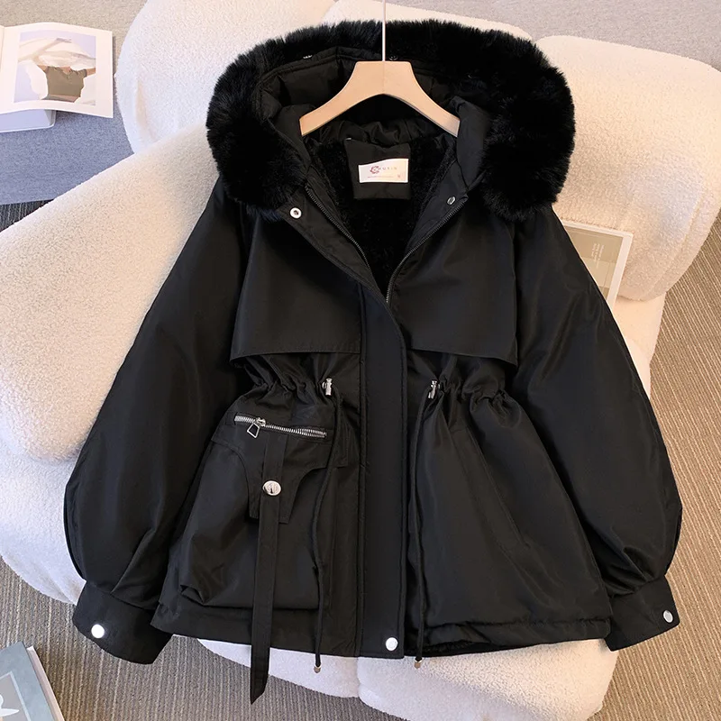 Hooded Faux Fur Stylish Coat
