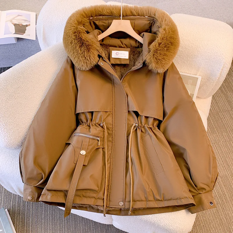 Hooded Faux Fur Stylish Coat