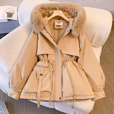 Hooded Faux Fur Stylish Coat