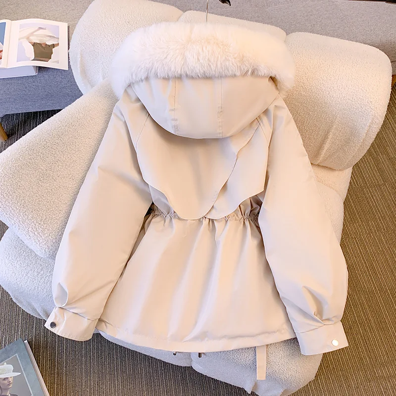 Hooded Faux Fur Stylish Coat