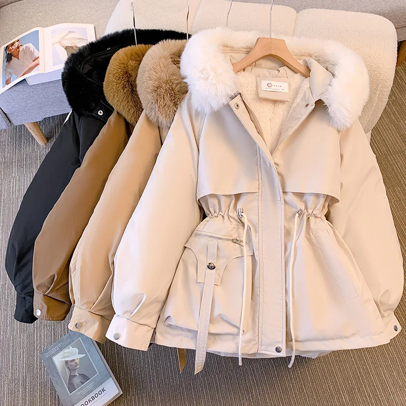 Hooded Faux Fur Stylish Coat