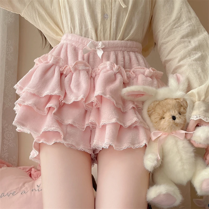 Bow Pleated  Kawaii Short Pants