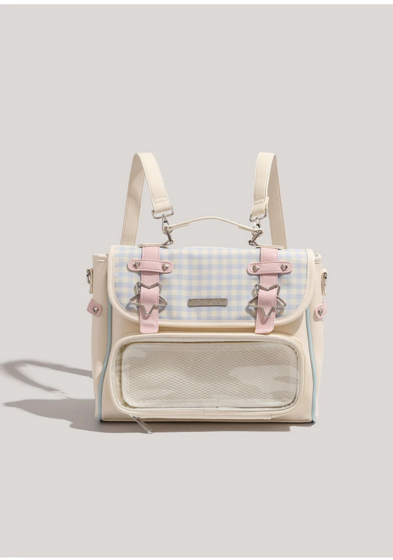 Japan Style Girls Lolita Metal Stars Backpacks Satchel Bag