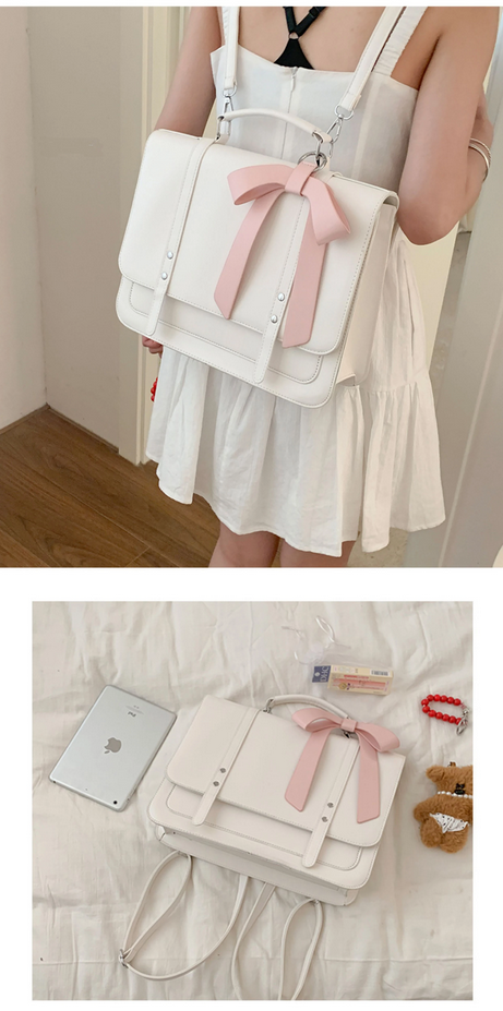 Japan Style Kawaii  Bowknot Briefcases HandBags
