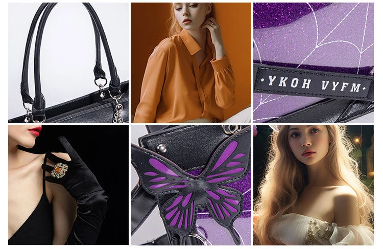 Gothic Lolita Butterfly Ita bags Shoulder Bags