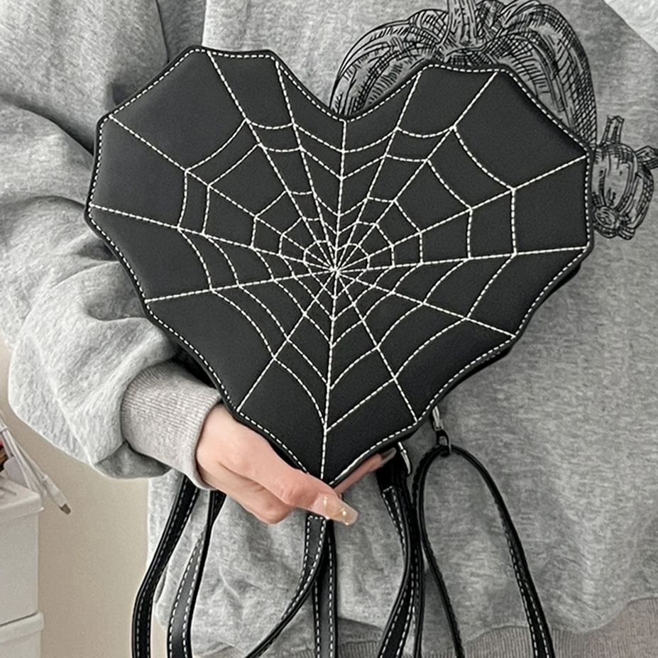 Gothic Style Cob Web Shoulder Bag