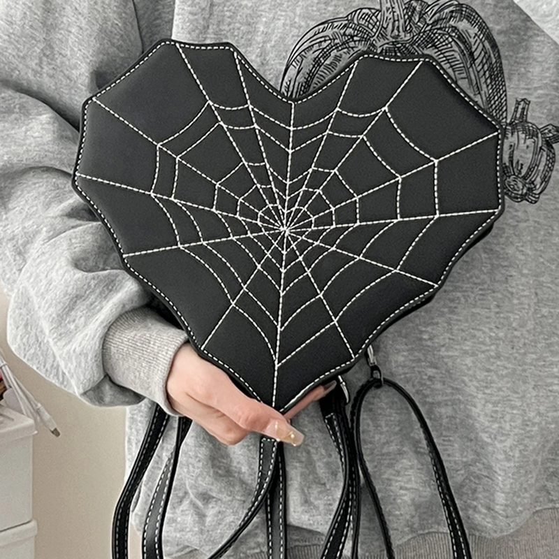Gothic Style Cob Web Shoulder Bag
