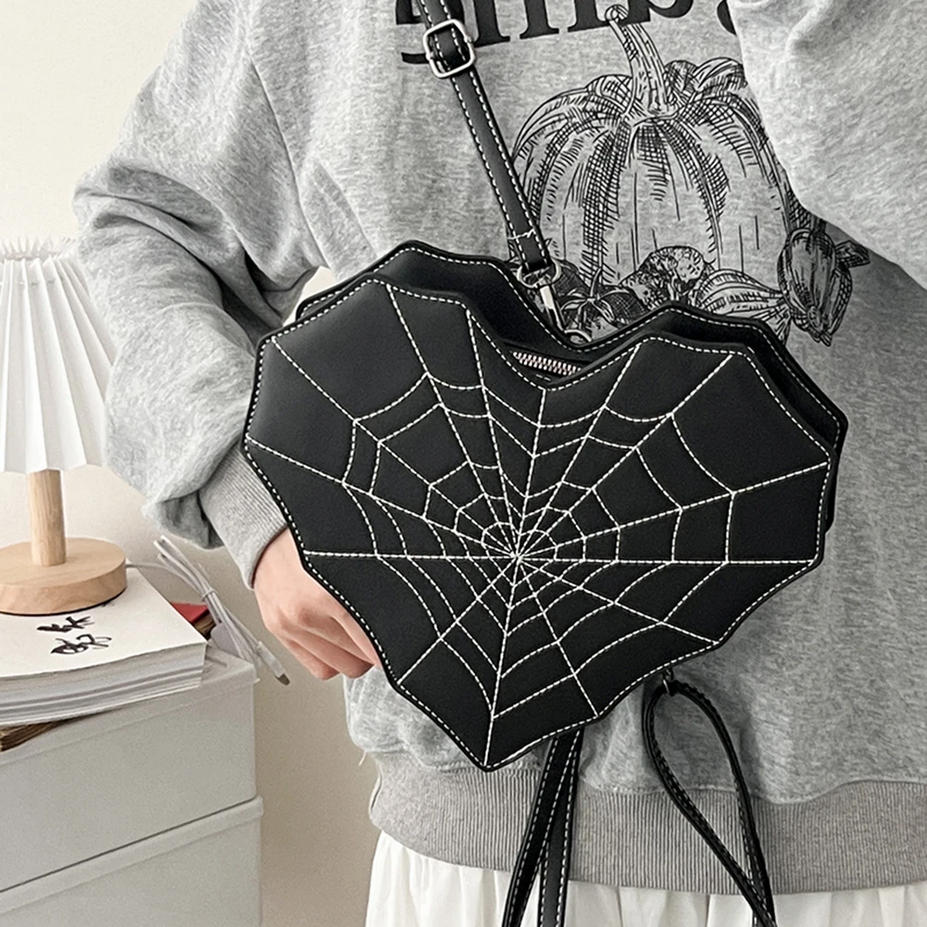 Gothic Style Cob Web Shoulder Bag