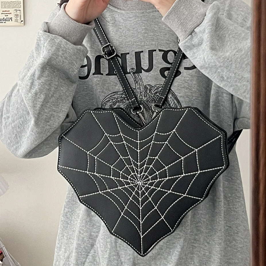 Gothic Style Cob Web Shoulder Bag