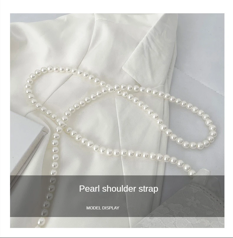 Vintage Lace Pearl Chain Shoulder Bag