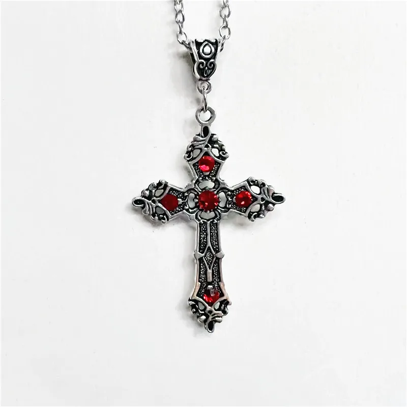 Vintage Gothic Baroque Cross Necklace