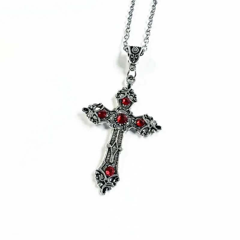 Vintage Gothic Baroque Cross Necklace