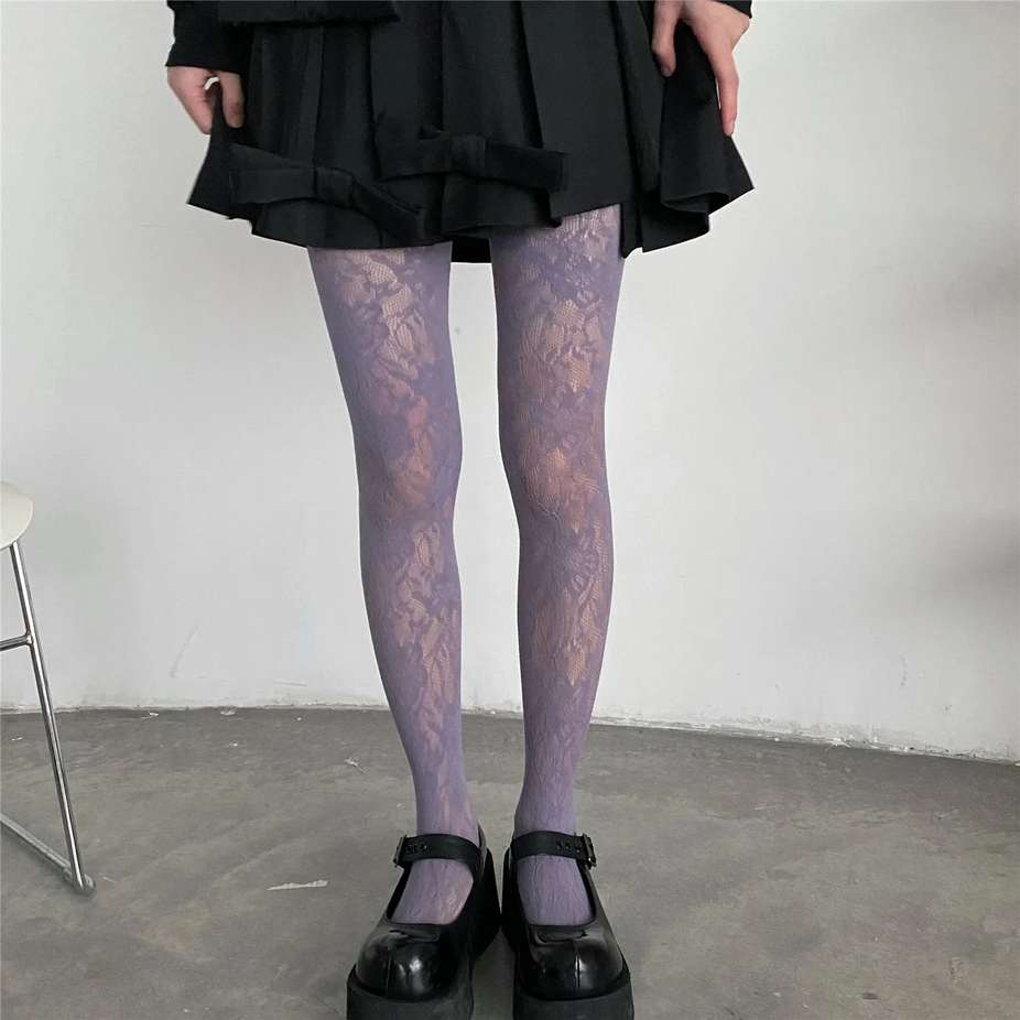 Lace Fishnet Stockings Pantyhose Tights