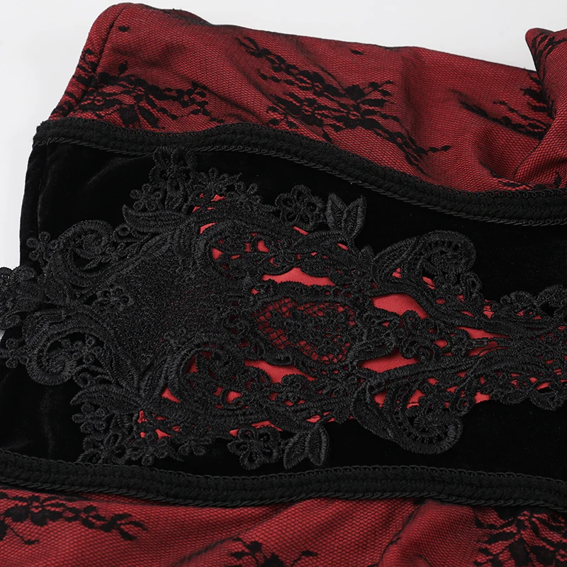 Sexy Slim Fit Gothic Lace Mermaid Dress