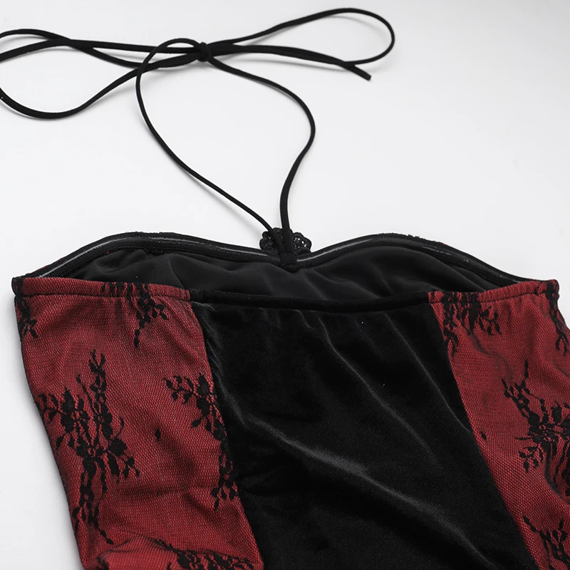 Sexy Slim Fit Gothic Lace Mermaid Dress