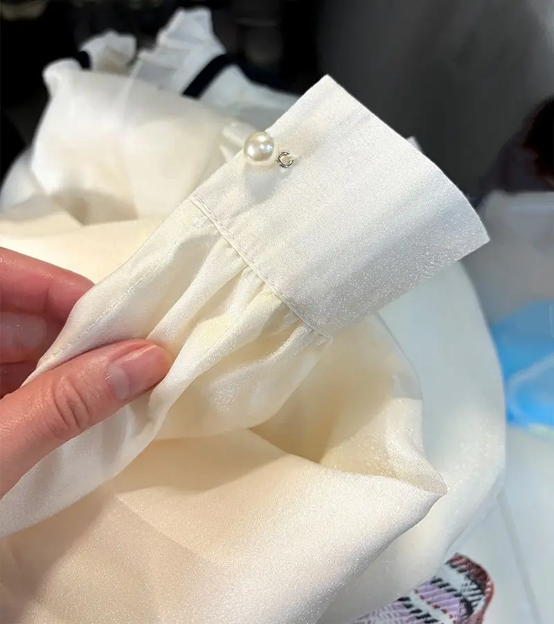 Beautiful French Collar Chiffon Blouse