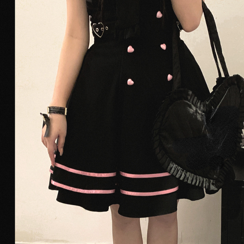 Korean Lolita Kawaii Suspender Skirt
