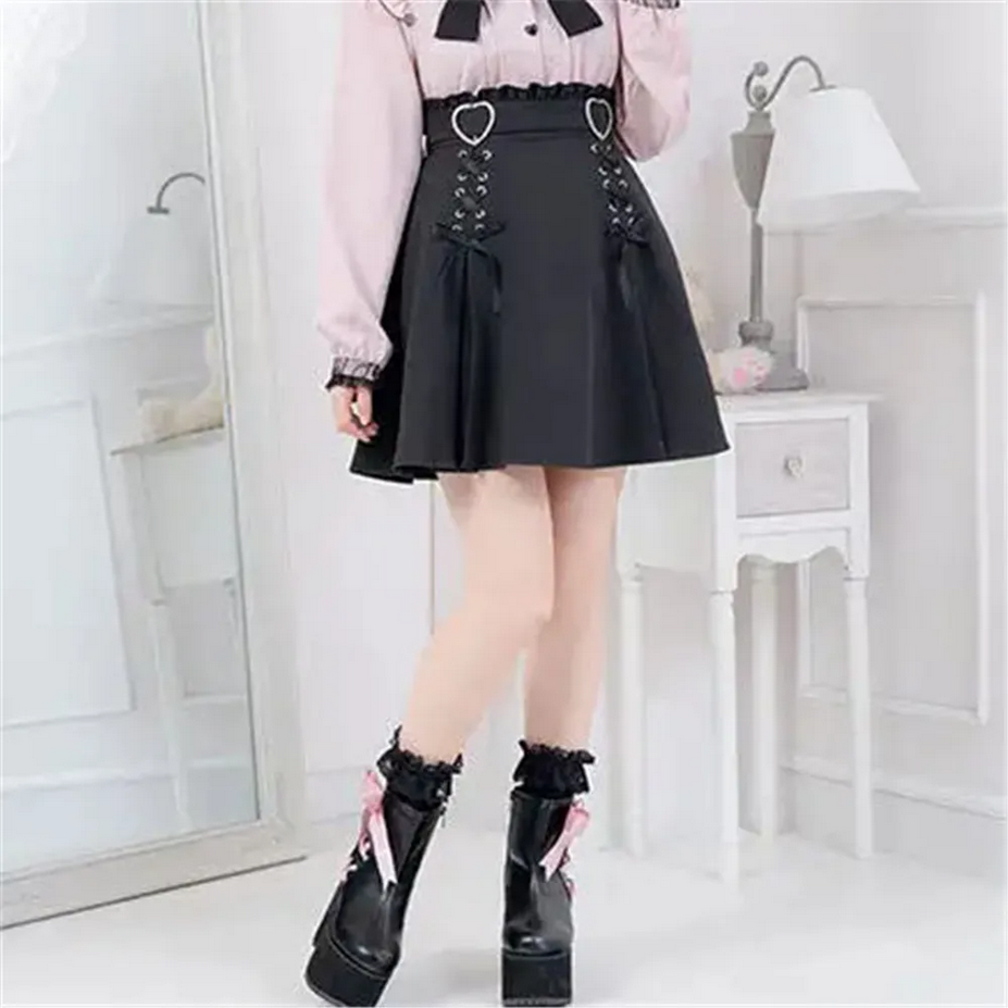Y2k Aesthetic Harajuku Style High Waist Skirt