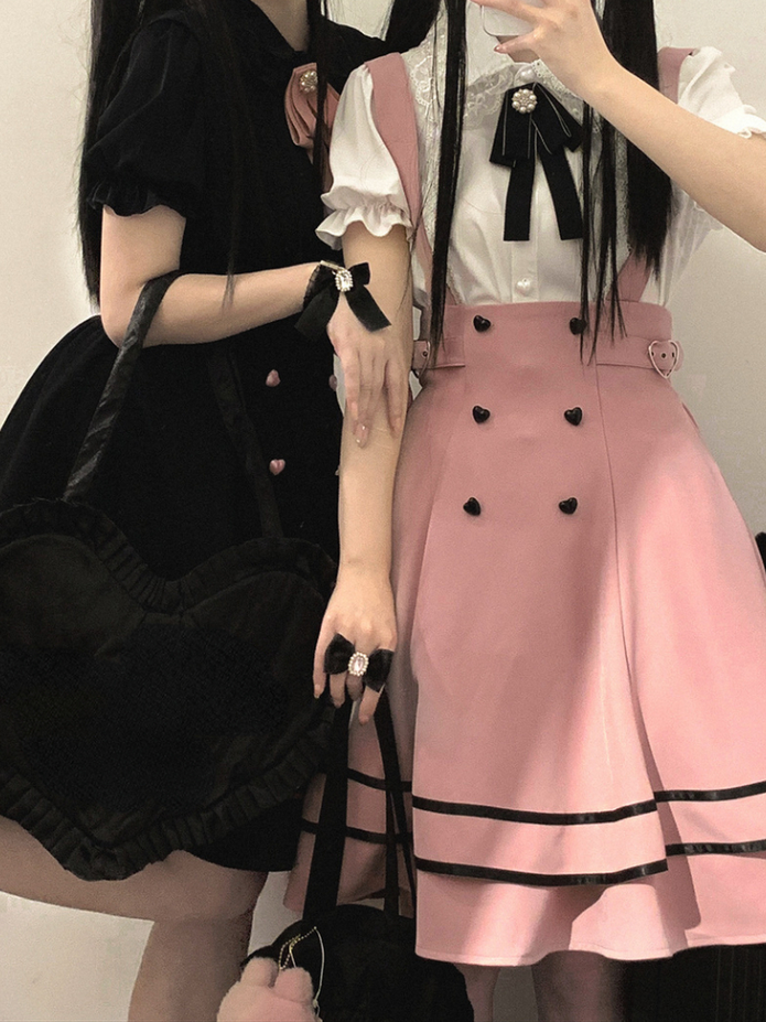 Korean Lolita Kawaii Suspender Skirt