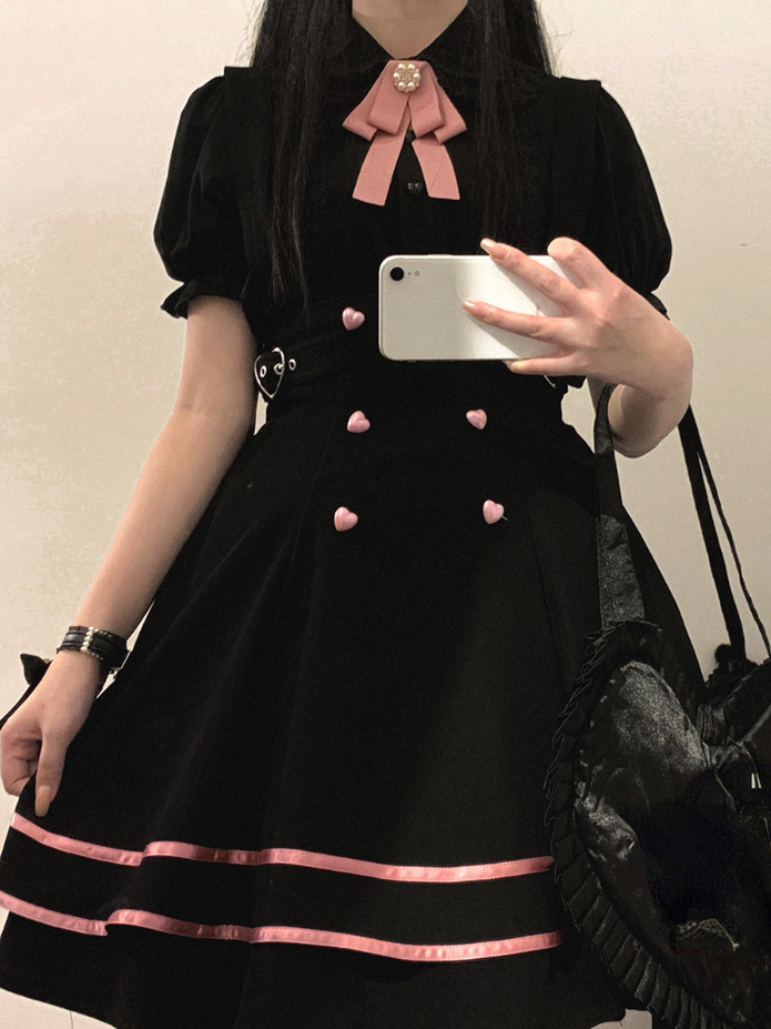 Korean Lolita Kawaii Suspender Skirt