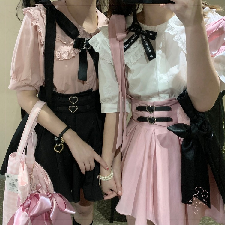 Japanese Cute Lolita Lace Short Suspender Skirts