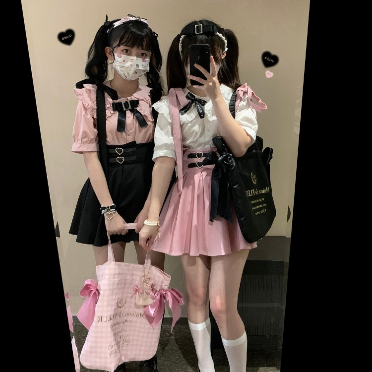 Japanese Cute Lolita Lace Short Suspender Skirts