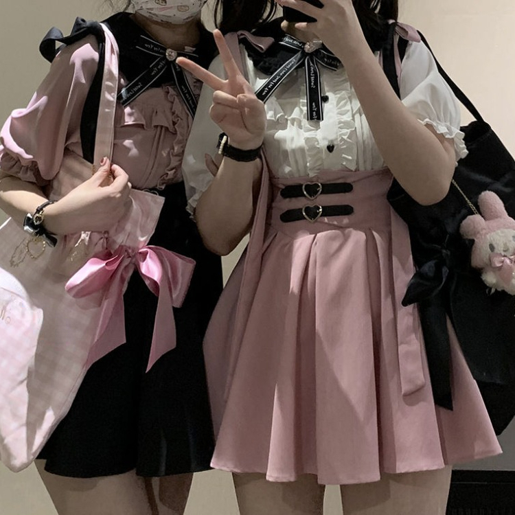 Japanese Cute Lolita Lace Short Suspender Skirts