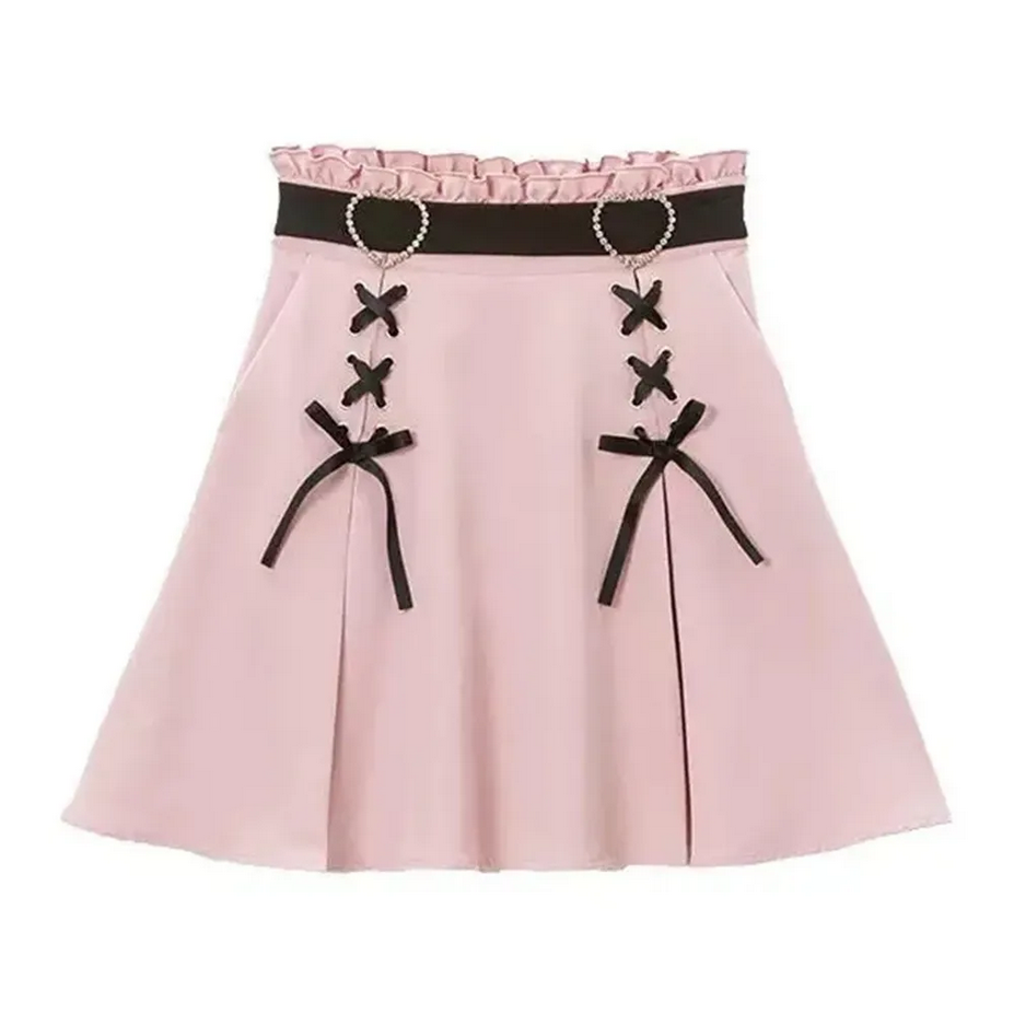 Y2k Aesthetic Harajuku Style High Waist Skirt