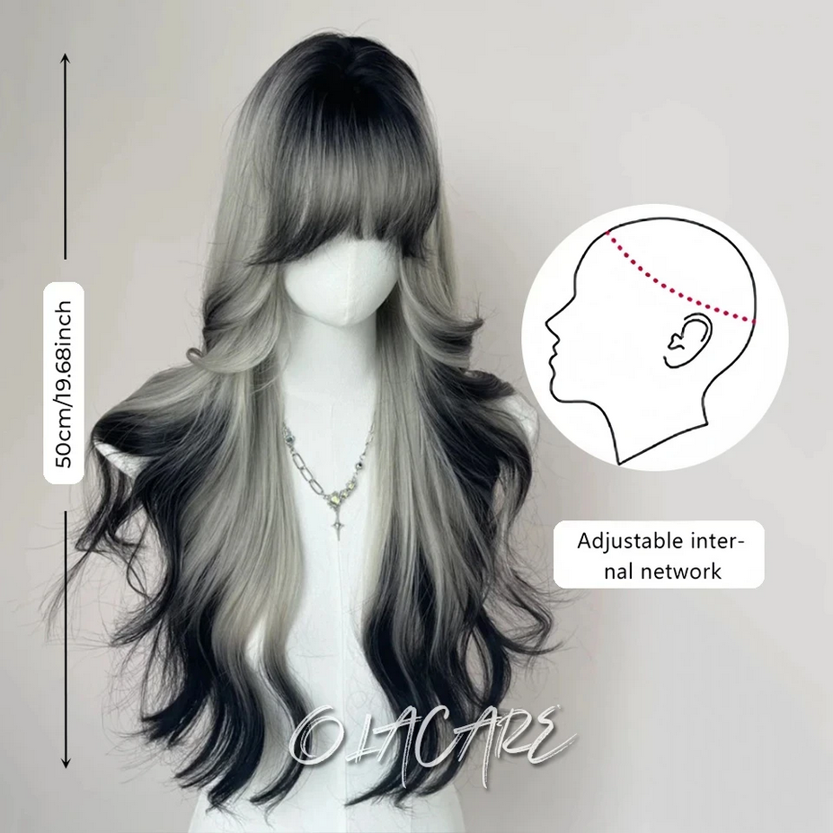 Black And Gray Ombre Cosplay Wigs