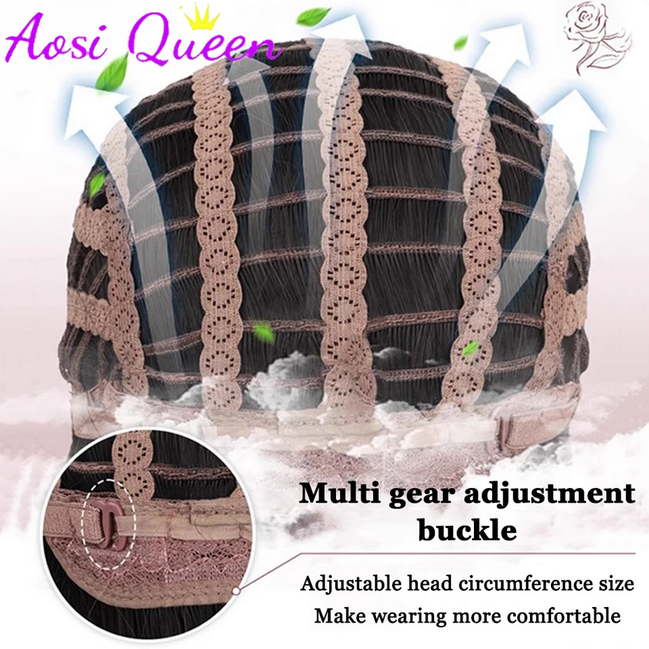 Black Pink Ombre Synthetic Wigs For Cosplay