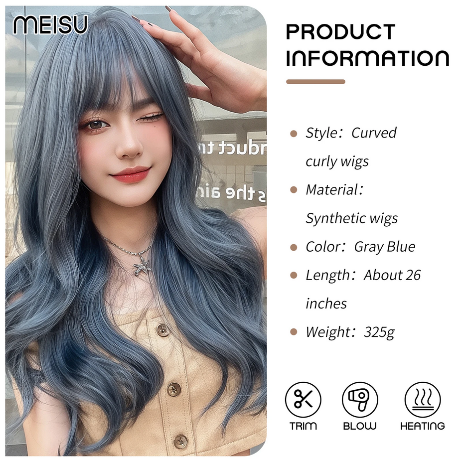 26 Inch Synthetic Micro Curly Long Silk Smooth Wigs