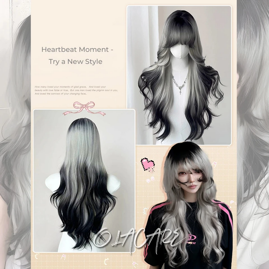 Black And Gray Ombre Cosplay Wigs