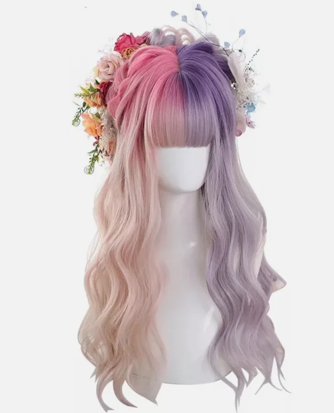 Pink And Purple Gradient Lolita Wigs