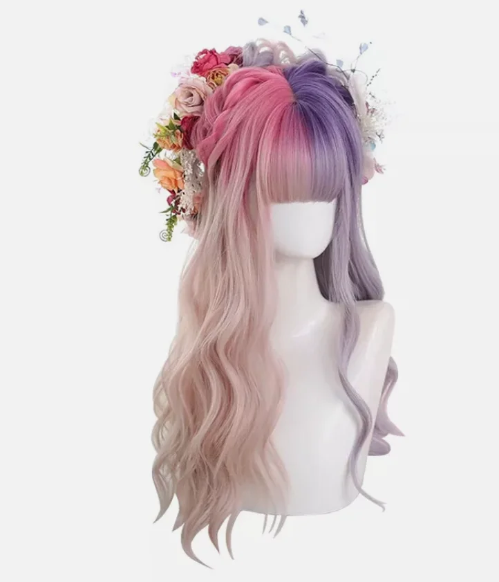 Pink And Purple Gradient Lolita Wigs