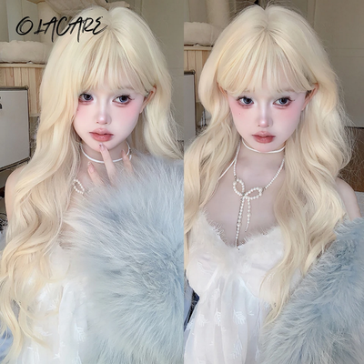 Blonde Cosplay Lolita Wig with Bangs