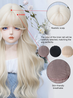 28 Inch Natural Blonde Pretty Lolita Synthetic Wigs