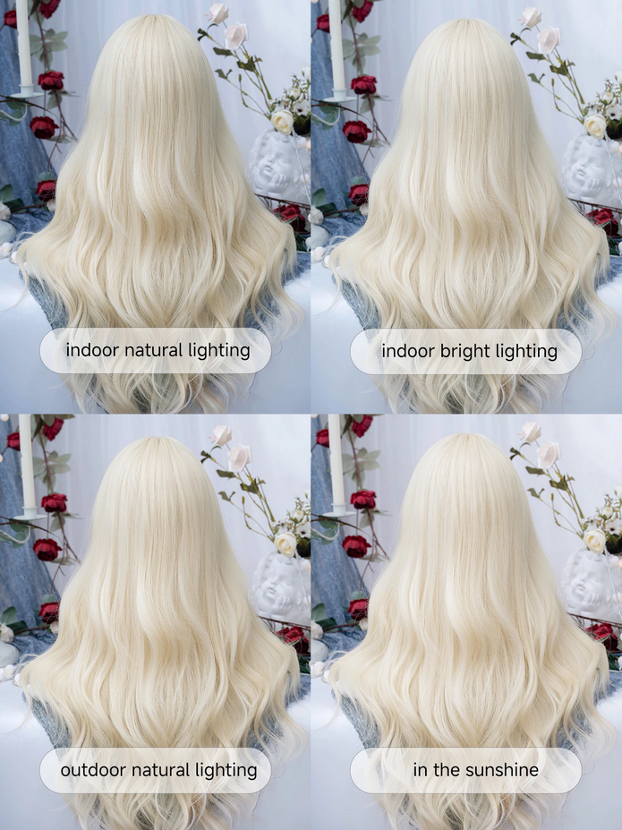 28 Inch Natural Blonde Pretty Lolita Synthetic Wigs