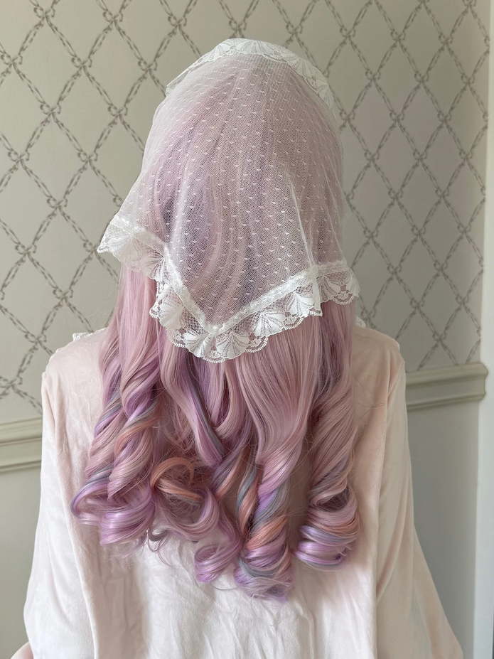 20 Inch Lolita Cherry Blossom Pink Synthetic Wigs