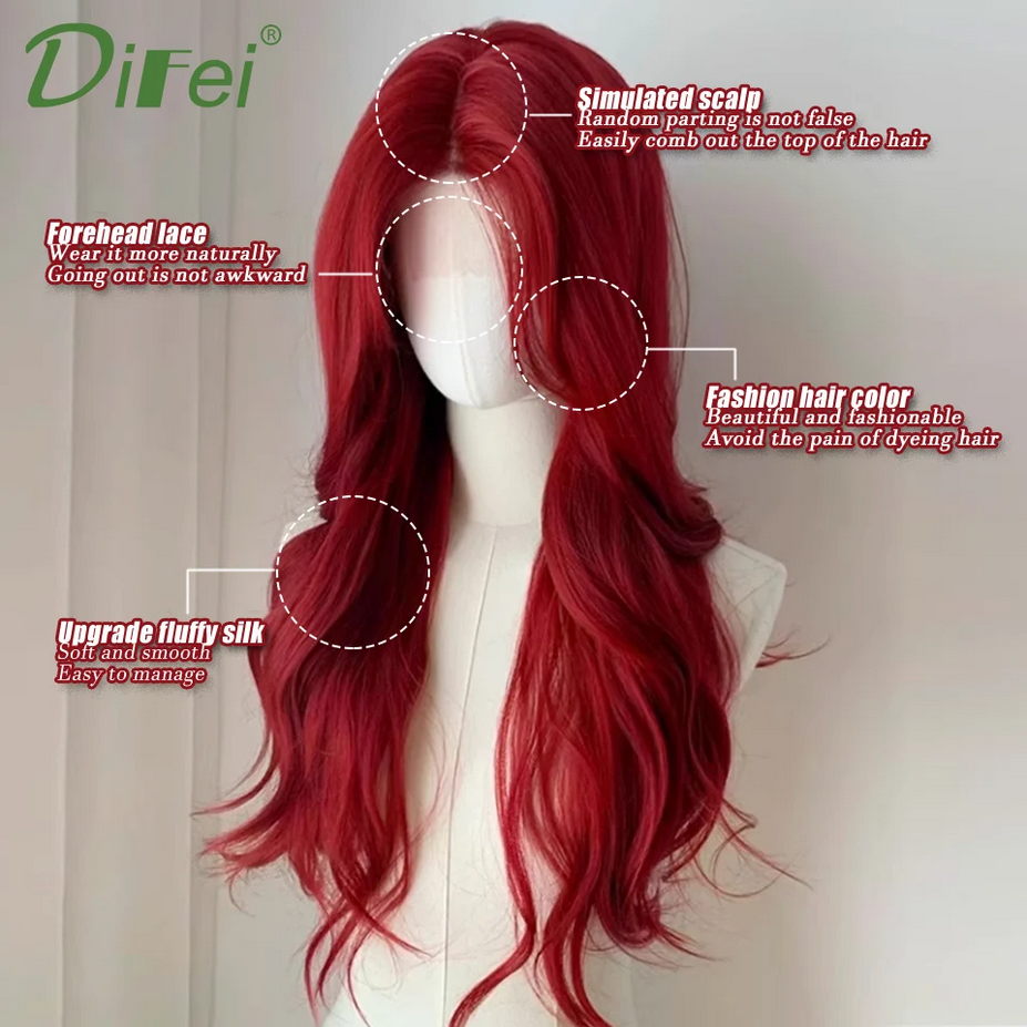 Kawaii Lolita Red Synthetic Wig