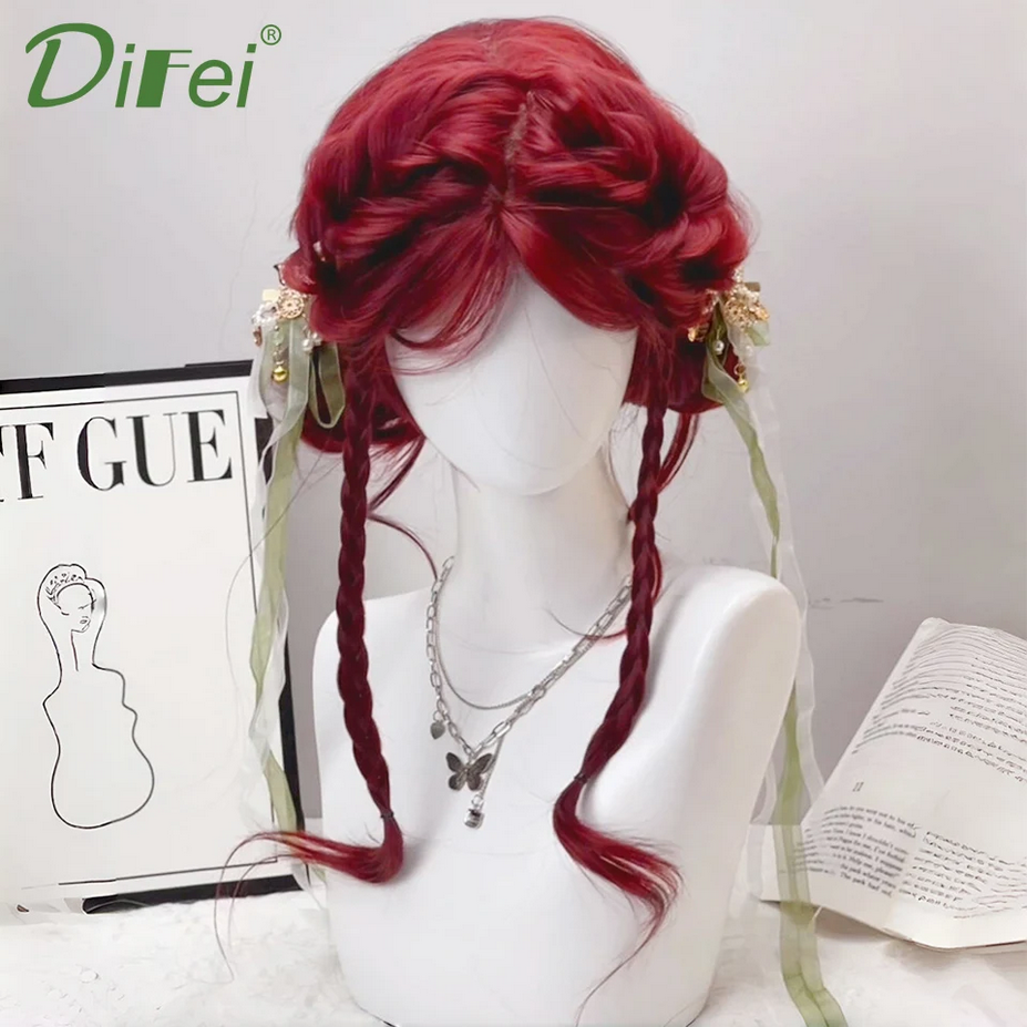 Kawaii Lolita Red Synthetic Wig