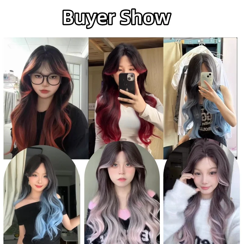 Red Black Ombre  Heat Resistant Lace Front Wig