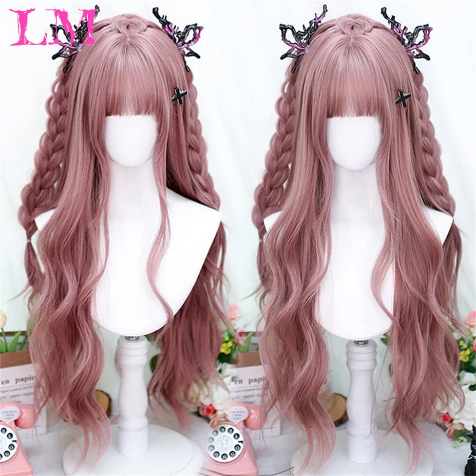 Pink Cosplay Heat Resistant Synthetic Lolita Wig