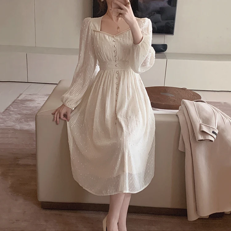Luxurious Vintage Princess Midi Dress