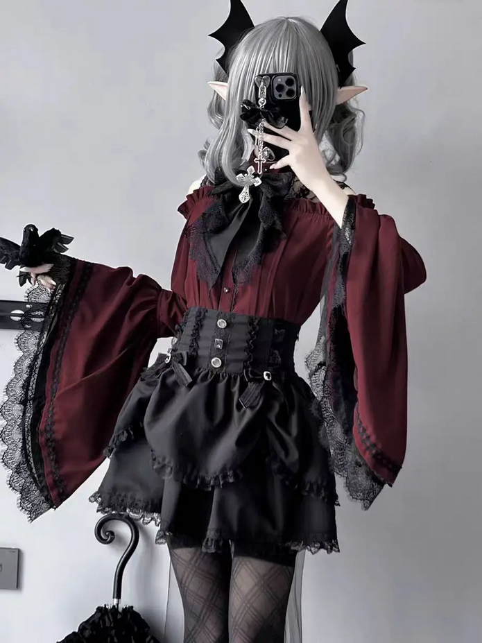 Lolita Y2K Cute Japanese Style Blouse