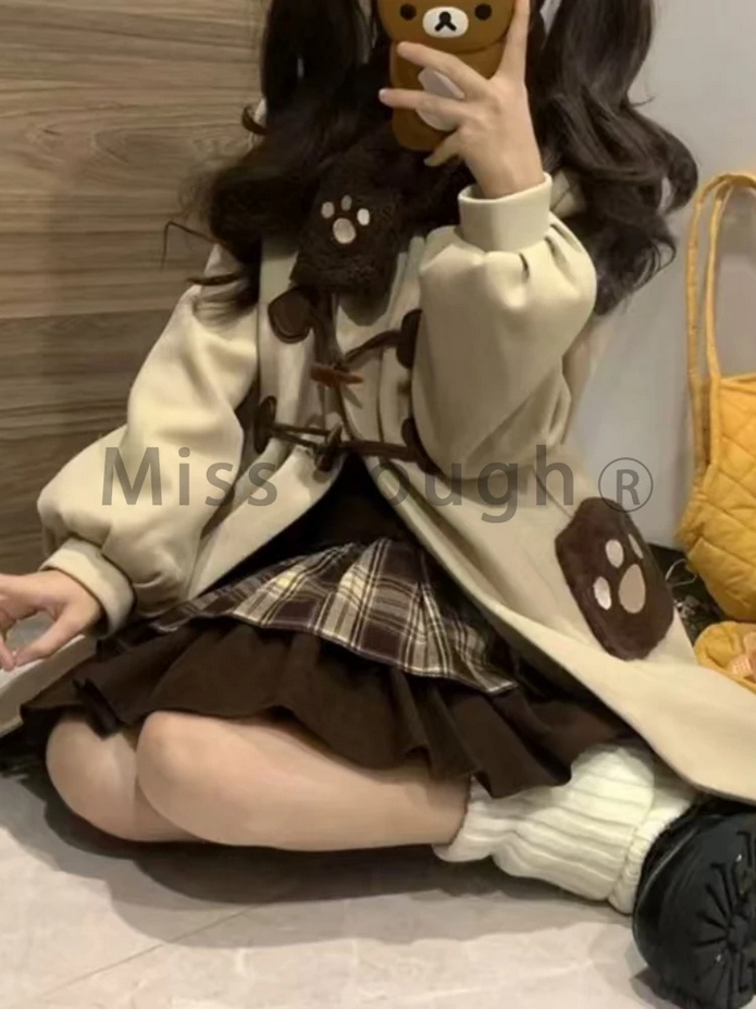 Winter Harajuku Kawaii Woolen Coat