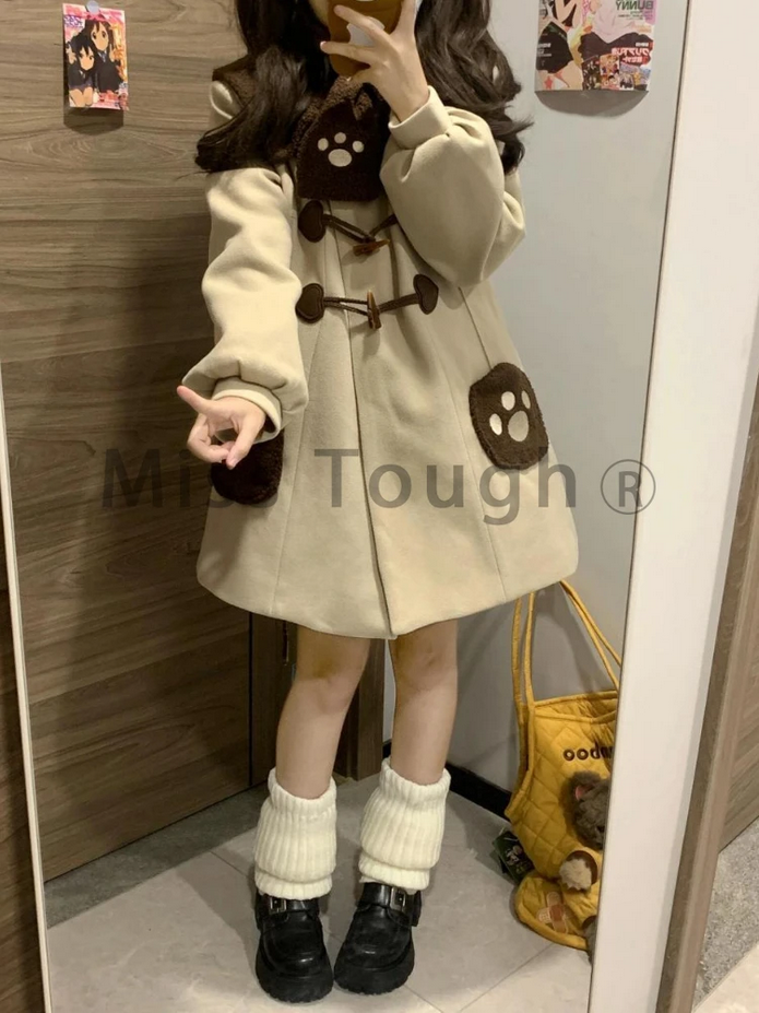 Winter Harajuku Kawaii Woolen Coat