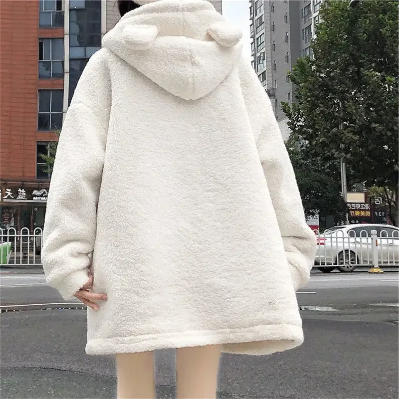 Winter Kawaii Loose Wool Coat
