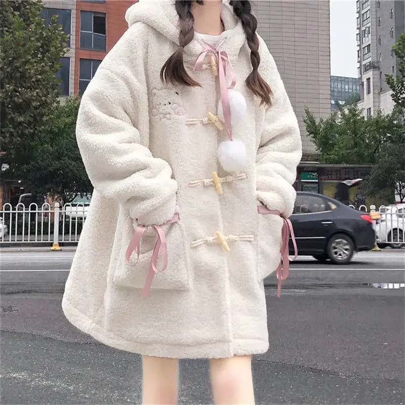 Winter Kawaii Loose Wool Coat