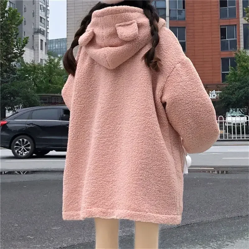 Winter Kawaii Loose Wool Coat